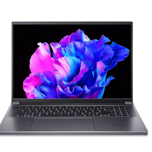 Ноутбук Acer/SFX16-61G-R12Z Swift X 16/1г/Ryzen 9/7940HS/4 GHz/16 Gb/PCIe NVMe SSD/1024 Gb/No ODD/GeForce/RTX 4050/6 Gb/16 ''/3200x2000/Без операционн