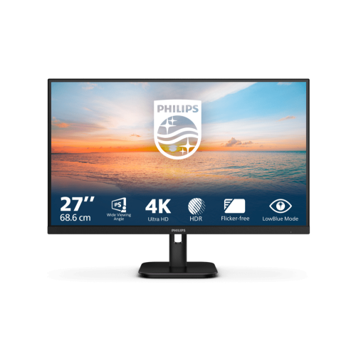 Монитор 27" PHILIPS 27E1N1800A/00/01 IPS 3840x2160 60Hz 4мс 350кд/м 1000:1 2xHDMI 1xDP Черный
