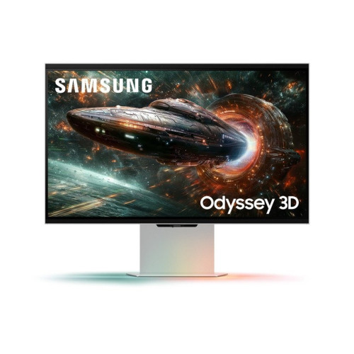 Игровой монитор Odyssey 3D G90XF 4K 27" SAMSUNG LS27FG900XIXCI IPS 4K 3840x2160, РЕЖИМ 3D БЕЗ ОЧКОВ, 165Hz 1мс 350кд/м2 1000:1 2xHDMI 1xDP 2xUSB3.1 Колонки 2x5W 178°(Г)/178°(В), Регулируемая по высоте подставка 120мм, Поворот Экрана PIVOT, Черный с Подсв