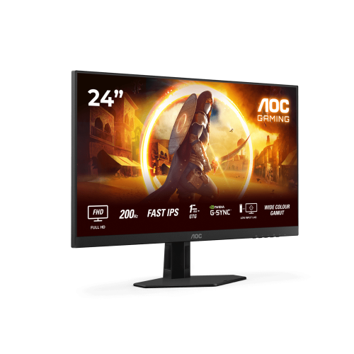 Монитор Игровой 23,8" AOC 24G4HRE/01 IPS 1920x1080 200Hz 0.5ms 300cd/m 1000:1 2xHDMI DP 2x2W Черный