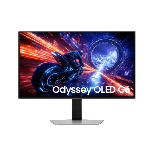Игровой монитор Odyssey OLED G6 QHD 27" SAMSUNG LS27FG602SIXCI OLED 2K QHD (2560x1440) 500Hz 0.03мс 300кд/м2 1млн.:1xDP, 2xHDMI 2xUSB3.2 1xUSB-B Черный