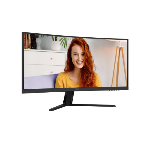 Монитор 34" AOC CU34B3E/01 VA 3440x1440 120Hz 1500R 4ms 300cd/m2 3500:1 1xHDMI 1xDP 1хAudio out