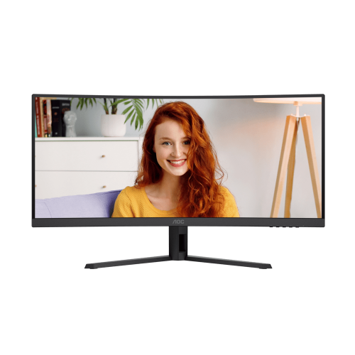 Монитор 34" AOC CU34B3E/01 VA 3440x1440 120Hz 1500R 4ms 300cd/m2 3500:1 1xHDMI 1xDP 1хAudio out
