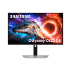 Игровой монитор 27" SAMSUNG Odyssey OLED G8 G80SH 4K /Разрешение: 3840x2160/Частота: 240Hz/Время отклика: 0.03мс/Яркость пиковая: 250кд/м2/Контраст: 1 500 000:1/Интерфесы: 1xDP, 2xHDMI, 1xUSB-C, выход для подключения наушников, HAS Pivot, серебристый