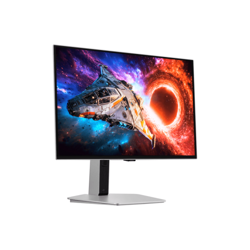 Игровой монитор 27" SAMSUNG Odyssey OLED G8 G80SH 4K /Разрешение: 3840x2160/Частота: 240Hz/Время отклика: 0.03мс/Яркость пиковая: 250кд/м2/Контраст: 1 500 000:1/Интерфесы: 1xDP, 2xHDMI, 1xUSB-C, выход для подключения наушников, HAS Pivot, серебристый