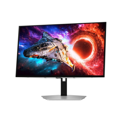 Игровой монитор 27" SAMSUNG Odyssey OLED G8 G80SH 4K /Разрешение: 3840x2160/Частота: 240Hz/Время отклика: 0.03мс/Яркость пиковая: 250кд/м2/Контраст: 1 500 000:1/Интерфесы: 1xDP, 2xHDMI, 1xUSB-C, выход для подключения наушников, HAS Pivot, серебристый