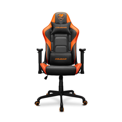 Игровое компьютерное кресло, Cougar, Armor Elite, Искусственная кожа PU AIR, (Ш)54,5*(Г)49*(В)126(133) см, Чёрно-Оранжевый