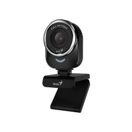 Веб-Камера, Genius, QCam 6000, USB 2.0, 1920 x 1080, 2.0Mpx, Микрофон, Крепление: зажим, Чёрный