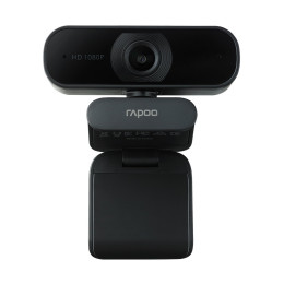 Веб-Камера, Rapoo, C260, USB 2.0, 1080x720, 2.0Mpx, Микрофон, Длина кабеля 150 см, Крепление: зажим, Чёрный
