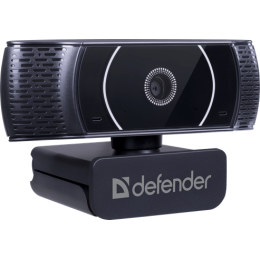 Веб-камера Defender G-Lens 2590 QHD, 3.7 Мп, 2160 x 1440, 30 к/с, встроенный микрофон, USB 2.0, кабель 1.4 м, черная
