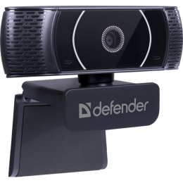 Веб-камера Defender G-Lens 2590 QHD, 3.7 Мп, 2160 x 1440, 30 к/с, встроенный микрофон, USB 2.0, кабель 1.4 м, черная