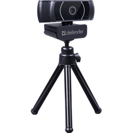 Веб-камера Defender G-Lens 2590 QHD, 3.7 Мп, 2160 x 1440, 30 к/с, встроенный микрофон, USB 2.0, кабель 1.4 м, черная