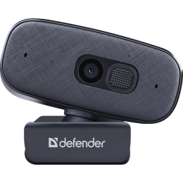 Веб-камера Defender G-Lens 2695 FullHD 2K 1520p, 2592 x 1520, 4 x цифровое увеличение, 30 к/с, встроенный микрофон, USB 2.0,  кабель 2 м, черная