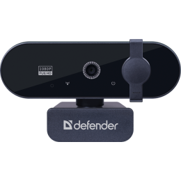 Веб-камера Defender G-Lens 2580 FullHD, 2 Мп, 1920 x 1080, 30 к/с, встроенный микрофон, USB 2.0, кабель 1.5 м, черная
