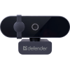 Веб-камера Defender G-Lens 2580 FullHD, 2 Мп, 1920 x 1080, 30 к/с, встроенный микрофон, USB 2.0, кабель 1.5 м, черная