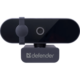 Веб-камера Defender G-Lens 2580 FullHD, 2 Мп, 1920 x 1080, 30 к/с, встроенный микрофон, USB 2.0, кабель 1.5 м, черная