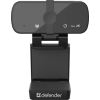 Веб-камера Defender G-Lens 2593 QHD, 4 Мп, 2560 x 1440, 30 к/с, встроенный микрофон, USB 2.0, кабель 1.5 м, черная