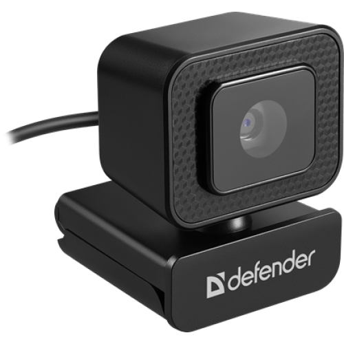 Веб-камера Defender G-Lens 2596 QHD,12 Мп, 3840 x 2160, 30 к/с, втроенный микрофон, USB 2.0, кабель 1.5 м, черная