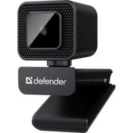 Веб-камера Defender G-Lens 2596 QHD,12 Мп, 3840 x 2160, 30 к/с, втроенный микрофон, USB 2.0, кабель 1.5 м, черная