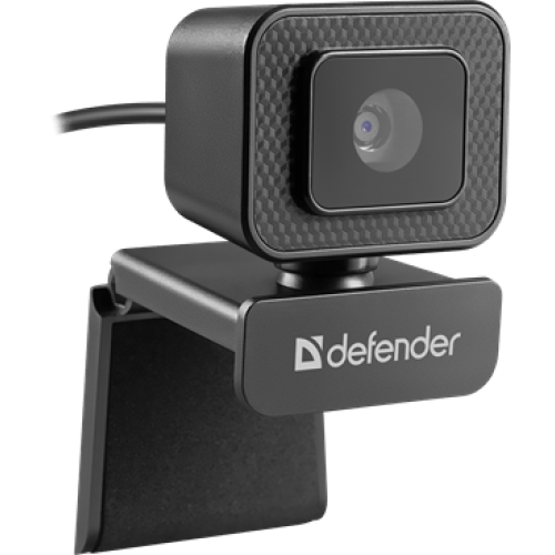Веб-камера Defender G-Lens 2596 QHD,12 Мп, 3840 x 2160, 30 к/с, втроенный микрофон, USB 2.0, кабель 1.5 м, черная