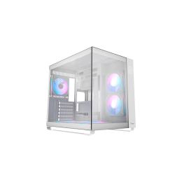 Корпус Ocypus Iota C70 WH ARGB ATX/mATX/mITX 2xUSB, Type-C, Предустановлены 6 вентиляторов с ARGB подсветкой, Белый, Iota-C70-WHD600XX-GL