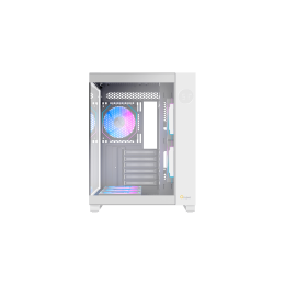Корпус Ocypus Iota C70 WH ARGB ATX/mATX/mITX 2xUSB, Type-C, Предустановлены 6 вентиляторов с ARGB подсветкой, Белый, Iota-C70-WHD600XX-GL