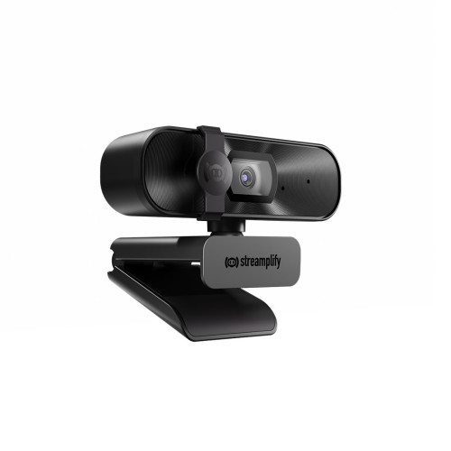 Веб-Камера, Streamplify, CAM-MINI-FHD-2M60-BK, 1920x1080, 2.0Mpx, 80 градусов, USB 2.0 Type A, Микрофон, Автофокус, Кабель: 150см, Крепление: зажим, Черный