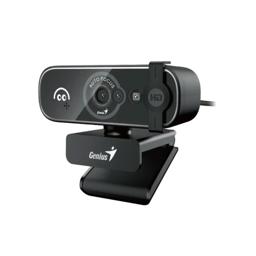Веб-Камера, Genius, FaceCam Open, 1080P, Ultra HD, Распознавание лиц, Автофокус, 1920 1080, 5МП, USB-A, USB-C, Крышка конфиденциальности, Черный