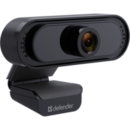 Веб-камера Defender G-Lens 2581 FullHD, 2 Мп, 1920 x 1080, 30 к/с, встроенный микрофон, USB 2.0, кабель 1.4 м, черная