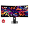 Монитор 34" MSI MPG 341CQR QD-OLED X36 3440x1440 360Hz 0.03ms 1300cd/m2 1.5M:1 2xHDMI 1xDP 1xType-C, 2xUSB Type-A, 1xUSB Type-B, Изогнутость 1800R, NVIDIA G-SYNC, AMD FreeSync™ Premium Pro