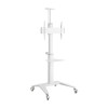 Стойка мобильная, Brateck, TTV12-46TW, 37"-75", Макс. нагрузка - 70 кг, 1250-1600 мм, Угол наклона +5°~-12°, белый