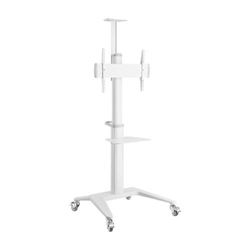 Стойка мобильная, Brateck, TTV12-46TW, 37"-75", Макс. нагрузка - 70 кг, 1250-1600 мм, Угол наклона +5°~-12°, белый