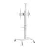Стойка мобильная, Brateck, TTV12-46TW, 37"-75", Макс. нагрузка - 70 кг, 1250-1600 мм, Угол наклона +5°~-12°, белый