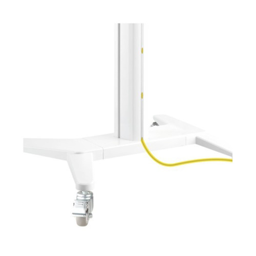Стойка мобильная, Brateck, TTV12-46TW, 37"-75", Макс. нагрузка - 70 кг, 1250-1600 мм, Угол наклона +5°~-12°, белый