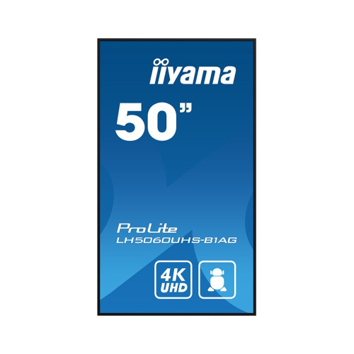 Монитор, iiyama, LH5060UHS-B1AG (PL5060U), 50", 500 cd/m,4K, Android 11