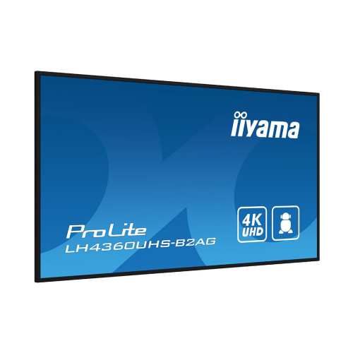 Монитор, iiyama, LH4360UHS-B2AG (PL4360), PROLITE, 43", 500 cd/m, 4K
