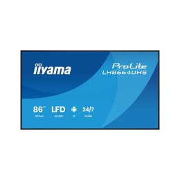 Монитор, iiyama, LH8664UHS-B3AG (PL8664UH), PROLITE, 86