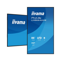 Монитор, iiyama, LH8664UHS-B3AG (PL8664UH), PROLITE, 86
