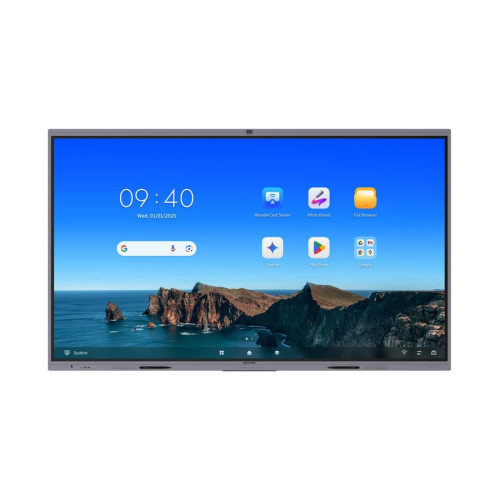 Интерактивная панель, Hikvision, DS-D5A75RB/B3, 75", 4K UHD, сенсорный экран, Android, Wi-Fi, HDMI