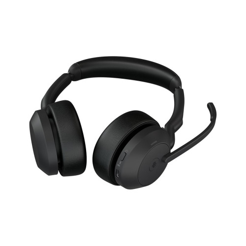 Гарнитура, Jabra, 25599-999-999, Jabra Evolve2 55, Link380a MS Stereo, Беспроводная, Bluetooth 5.2, защита органов слуха : Jabra SafeTone™ 2.0, PeakStop 105, -5°C to + 45°C, Спящий режим