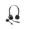 Гарнитура, Jabra, 9559-450-111, Jabra Engage 55 MS Stereo USB-A, EMEA, радиус действия Беспроводная связи 150 м, защита слуха Safetone 2.0, Микрофон с шумоподавлением, Уровень безопасности DECT C