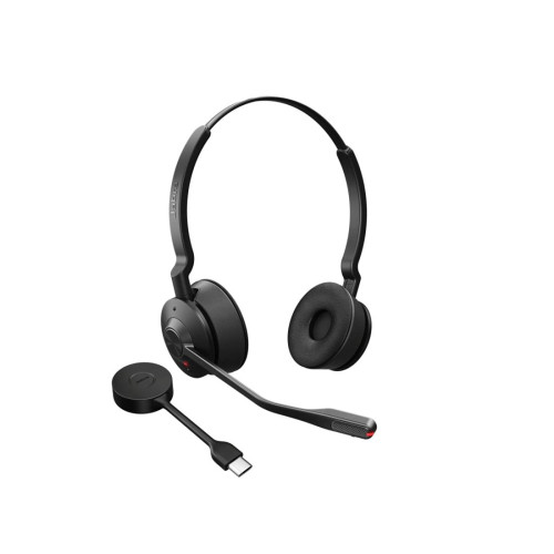 Гарнитура, Jabra, 9559-450-111, Jabra Engage 55 MS Stereo USB-A, EMEA, радиус действия Беспроводная связи 150 м, защита слуха Safetone 2.0, Микрофон с шумоподавлением, Уровень безопасности DECT C