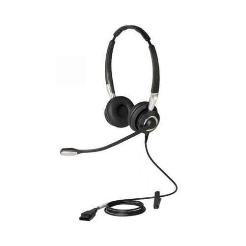 Гарнитура, Jabra, 2409-820-204, Jabra BIZ 2400 II Duo QD, Проводная, Шумоподавление, два динамика, накладные, Искусственная кожа
