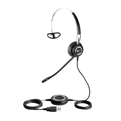 Гарнитура, Jabra, 2496-823-309, Jabra BIZ 2400 II Mono USB 3-1, Проводная, Односторонняя гарнитура, мягкий кожзаменитель, -10°C to + 50°C, накладные