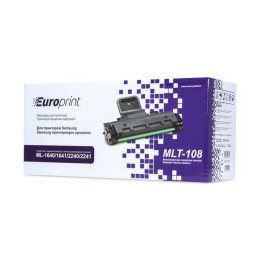 Картридж, Europrint, EPC-MLT-D108S, Для принтеров Samsung ML-1640/1641/2240/2241, 1500 страниц.