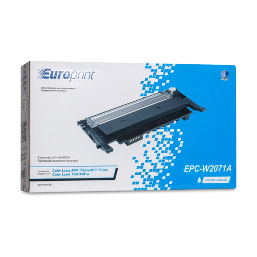 Картридж, Europrint, EPC-W2071A, Синий, Для принтеров HP Color Laser 150a/150nw, MFP 178nw/179fnw, 700 страниц (А4)