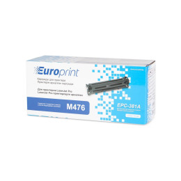 Картридж, Europrint, EPC-CF381A, Синий, Для принтеров HP Color LaserJet Pro MFP M476, 2700 страниц.