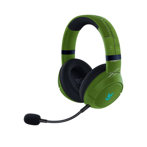 Гарнитура, Razer, Kaira Pro for Xbox - HALO Infinite Edition, RZ04-03470200-R3M1, Игровая гарнитура, Микрофон поворотный гибкий, Подсветка чашек наушников с поддержкой Razer Chroma ™ RGB, Титановые 50-мм динамики, Диапазон частот: 20 Гц – 20 кГц , Чувстви