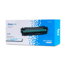 Картридж, Europrint, EPC-CF451A, Синий, Для принтеров HP Color LaserJet M652/653/M681/682, 10500 страниц.