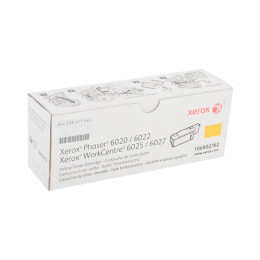 Тонер-картридж стандартной емкости, Xerox, 106R02762 (жёлтый), Для Xerox WorkCentre 6025/6027, Phaser 6020/6022, 1 000 страниц (А4)